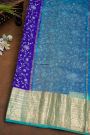 Fancy Organza Royal Blue Saree