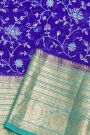 Fancy Organza Royal Blue Saree