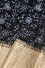 Fancy Organza Black Saree