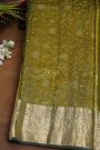Fancy Organza Mustard Saree