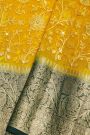 Fancy Organza Mustard Saree