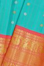Gadwal Silk Sky Blue Saree