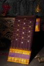 Gadwal Silk Dark Borwn Saree