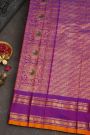 Gadwal Silk Orange Saree