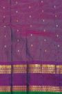 Gadwal Silk Teal Blue Saree