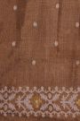 Fancy Tussar Brown Saree