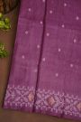 Fancy Tussar Purple Saree