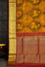 Kalamkari Silk Mustard Saree