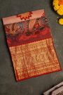 Kalamkari Silk Light Peach Saree