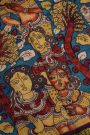 Kalamkari Silk Blue Saree