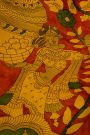 Kalamkari Silk Red Saree