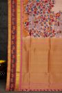 Kalamkari Silk Baby Pink Saree