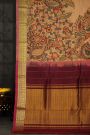 Kalamkari Silk Cream Saree