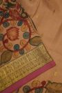 Kalamkari Silk Cream Saree