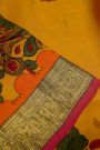 Kalamkari Silk Mustard Saree