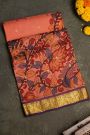 Kalamkari Silk Peach Saree