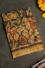 Kalamkari Silk Cream Saree