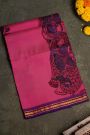 Kalamkari Silk Pink Saree