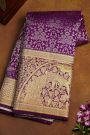 Kancheepuram Silk Purple Saree
