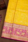 Kancheepuram Silk Yellow Saree