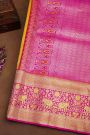 Kancheepuram Silk Yellow Saree