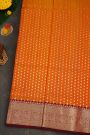 Venkatagiri Silk Orange Saree