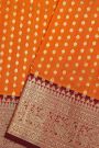 Venkatagiri Silk Orange Saree