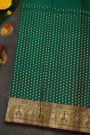 Venkatagiri Silk Bottle Green Saree