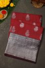 Venkatagiri Silk Red Saree