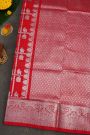 Venkatagiri Silk Red Saree