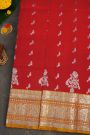 Venkatagiri Silk Red Saree