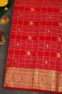 Venkatagiri Silk Red Saree