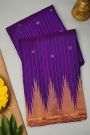 Gadwal Silk Violet Saree
