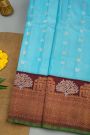 Gadwal Silk Sky Blue Saree
