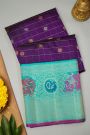 Gadwal Silk Violet Saree