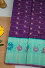 Gadwal Silk Violet Saree