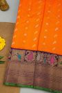 Gadwal Silk Orange Saree
