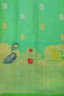 Gadwal Silk Sea Green Saree