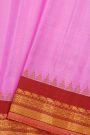 Gadwal Silk Pink Saree