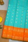 Gadwal Silk Sky Blue Saree