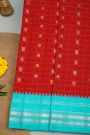 Gadwal Silk Red Saree