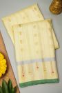 Gadwal Silk Light Yellow Saree