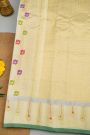 Gadwal Silk Light Yellow Saree