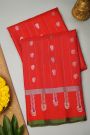 Gadwal Silk Red Saree