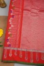 Gadwal Silk Red Saree