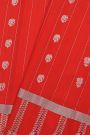 Gadwal Silk Red Saree