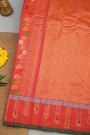 Gadwal Silk Red Saree
