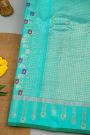 Gadwal Silk Sky Blue Saree