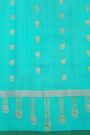 Gadwal Silk Sky Blue Saree