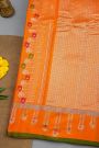Gadwal Silk Orange Saree